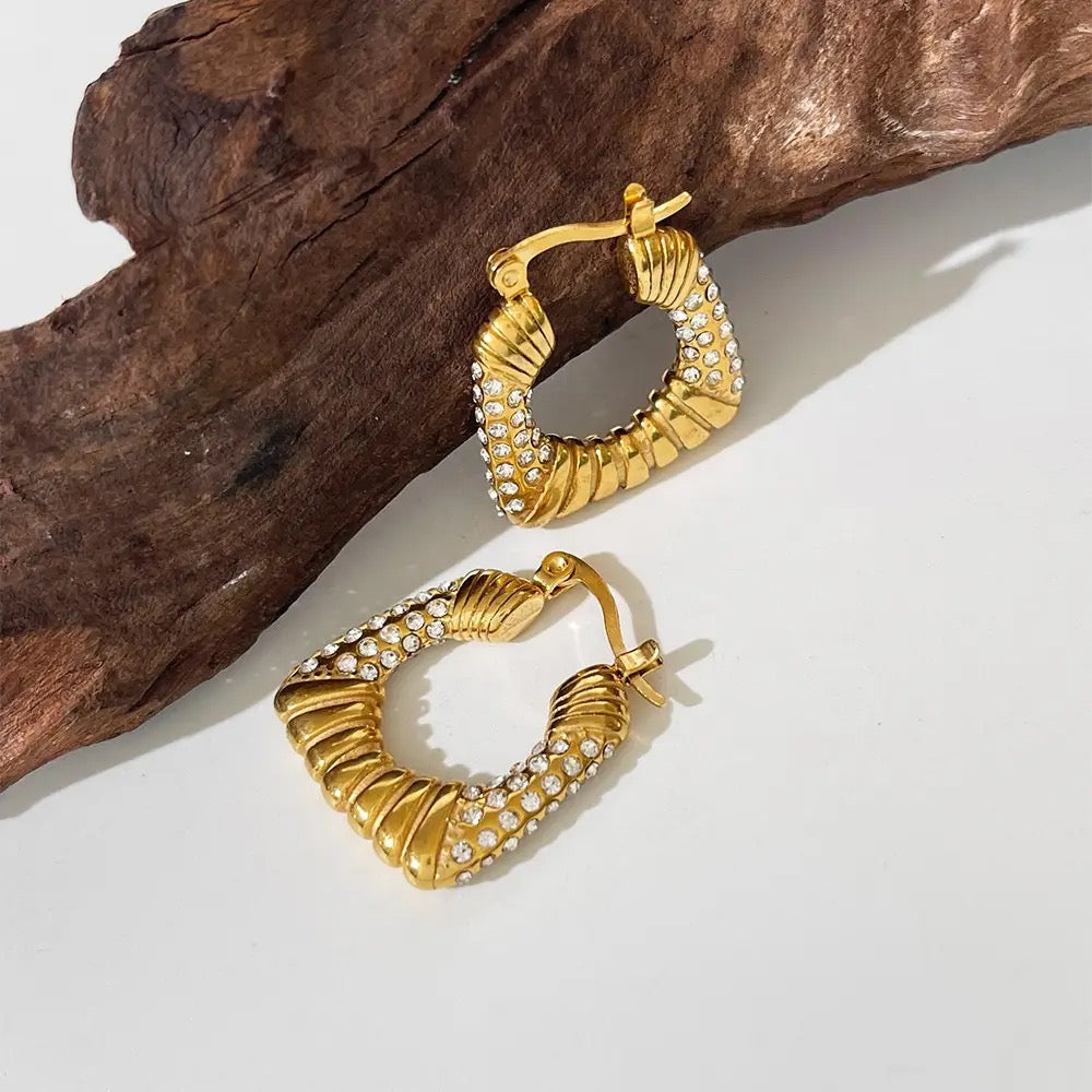 Parallel Studded Hoops