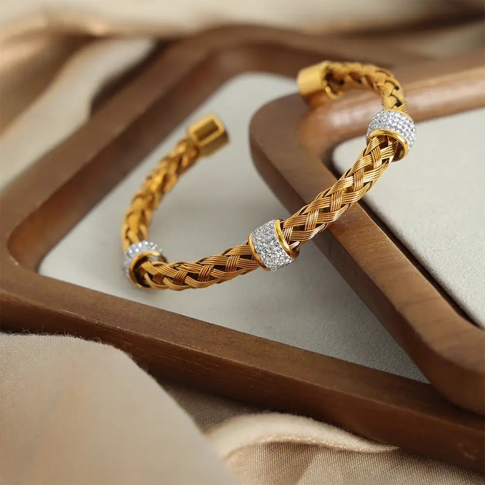 Studded Rope Kada Bracelet