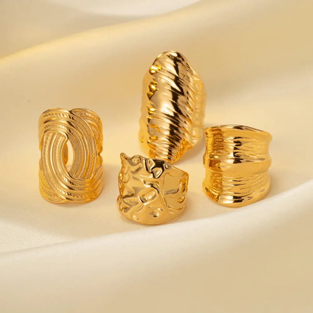 Egyptian Statement Ring - Gold