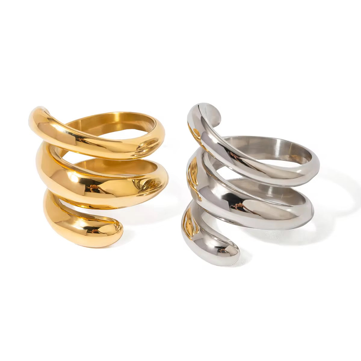 Molten Wrap Ring-Gold