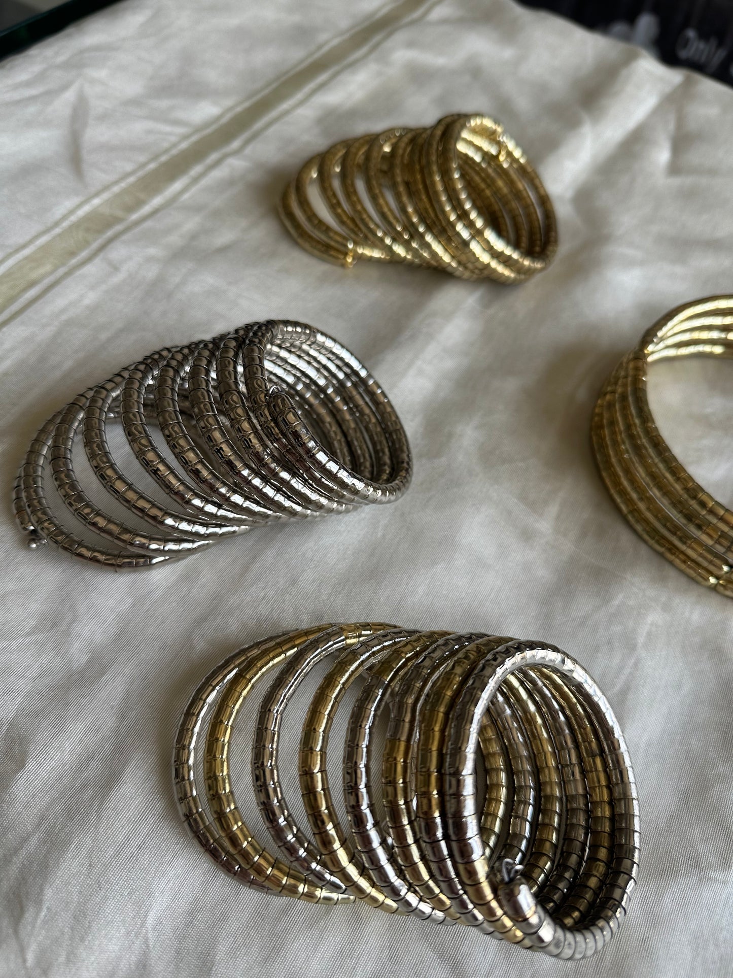 Sequin Bead Coil Warp Around Bracelet