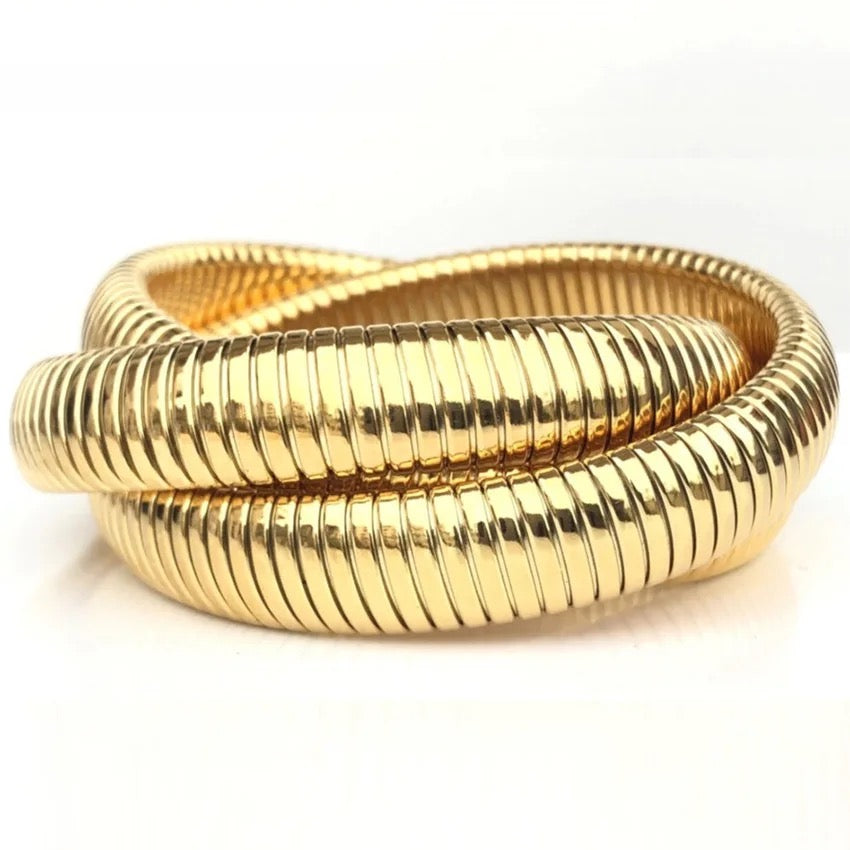 Triple Cobra Intertwined Bracelet