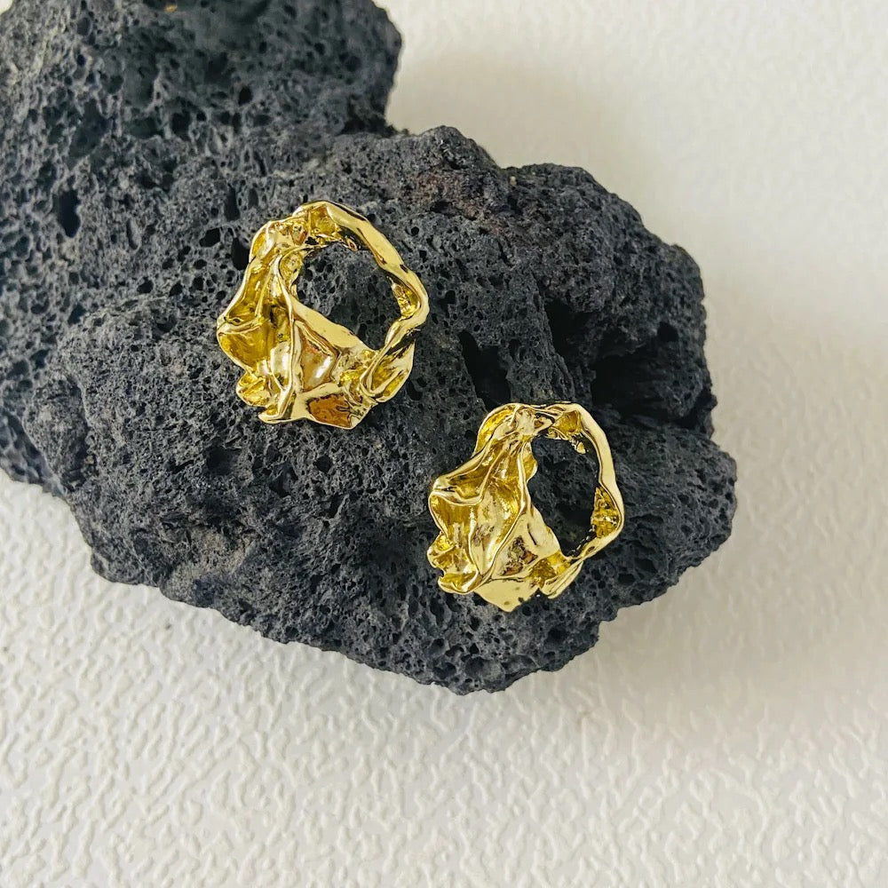 Uneven Circular Earrings