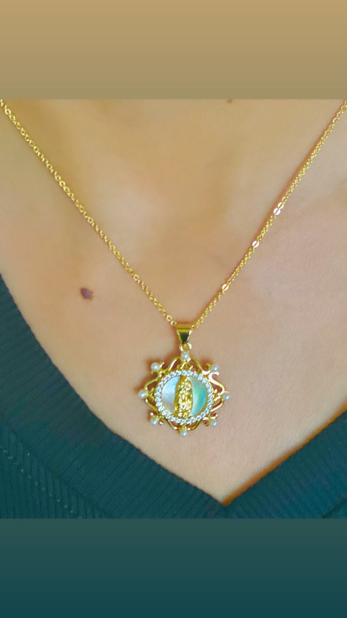 St. Martin Charm Necklaces in Thin Chain-3 Types