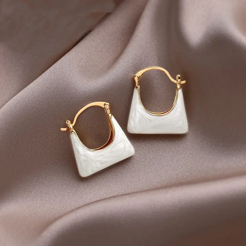 White Enamel Bucket Hoops