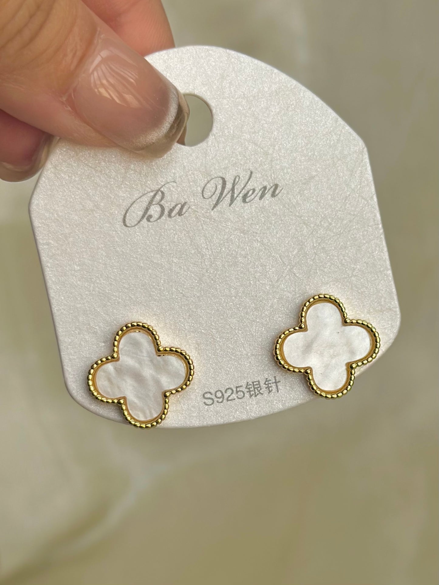 Flower & Clover Stud Earrings
