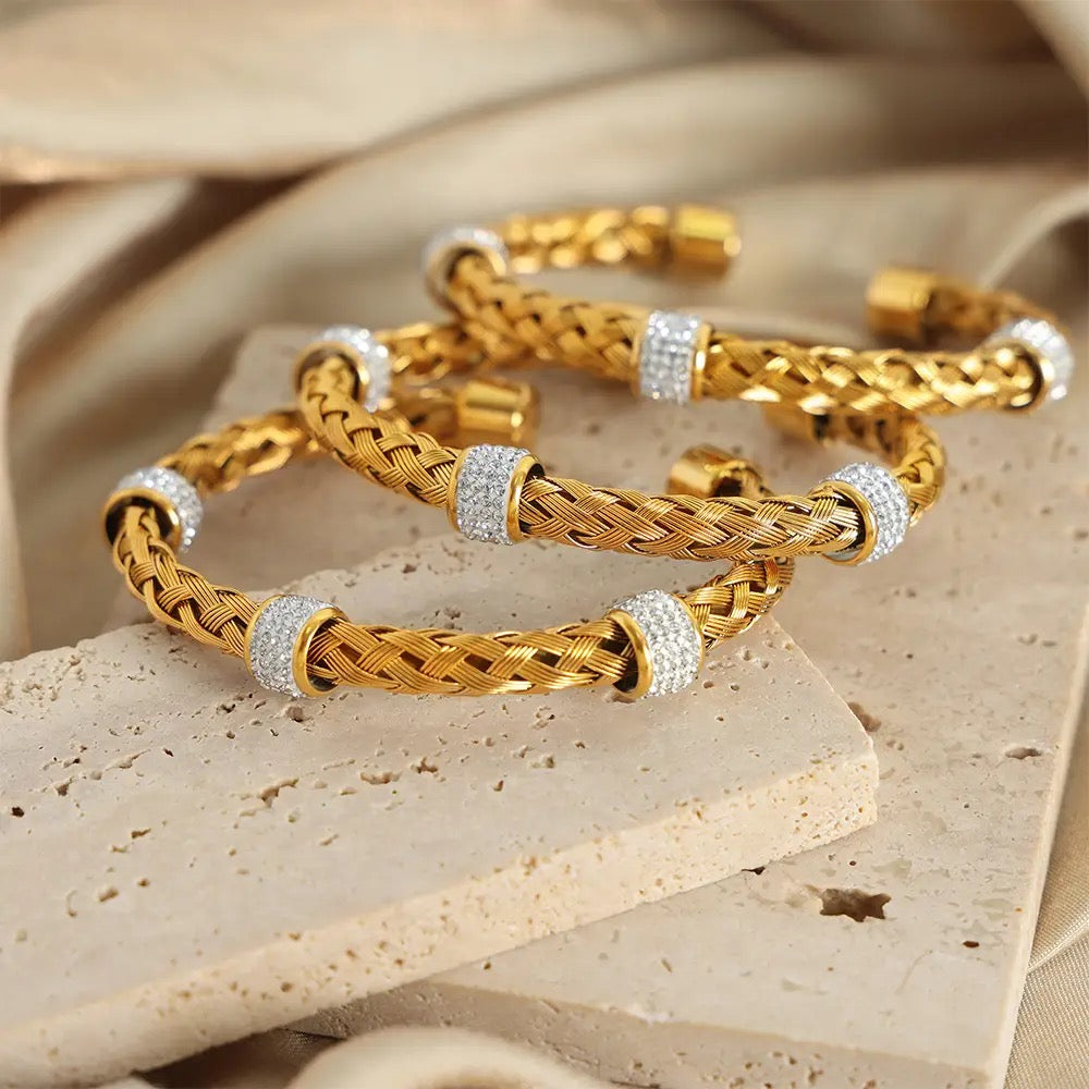 Studded Rope Kada Bracelet