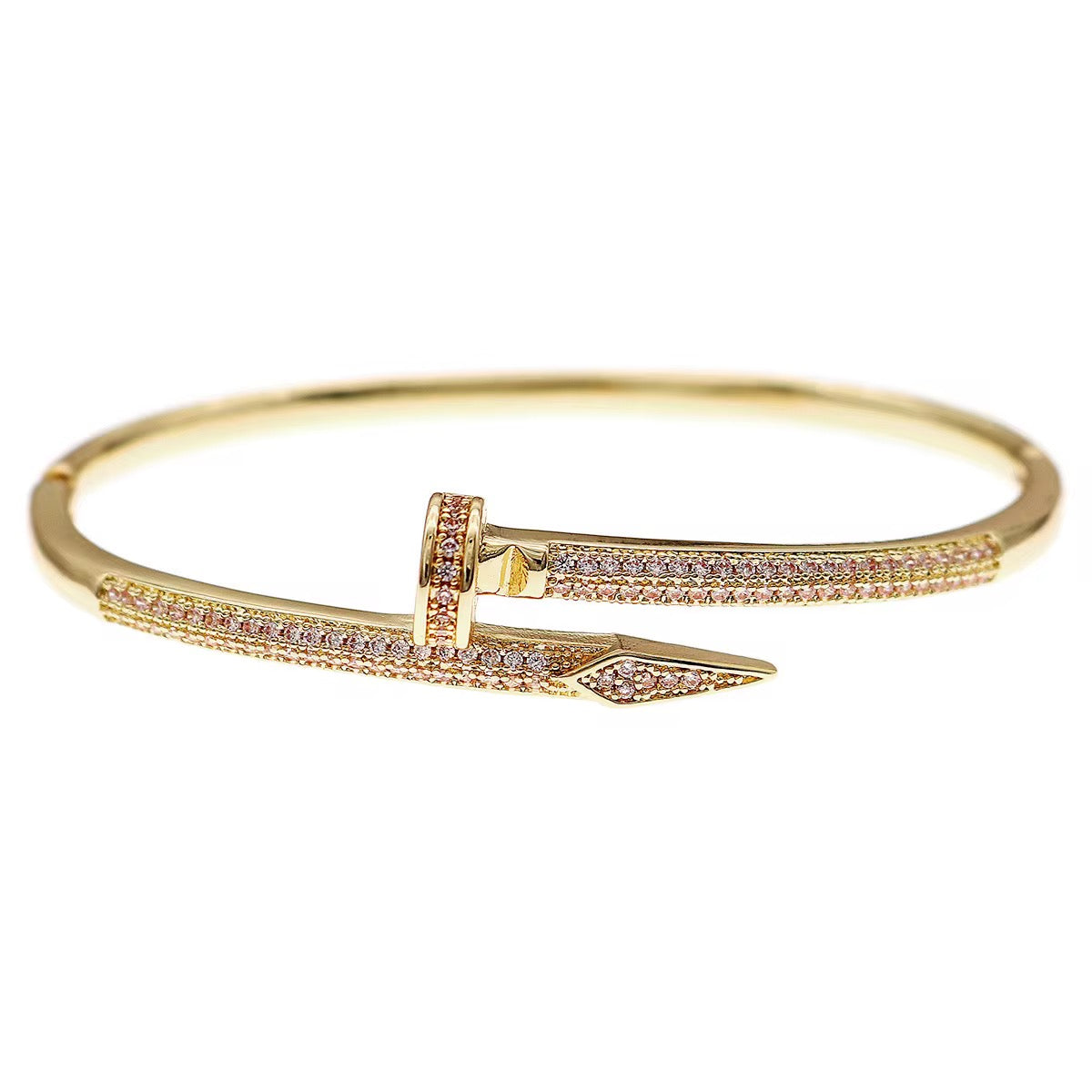 Nail Studded Bracelets-Silver & Gold Styles