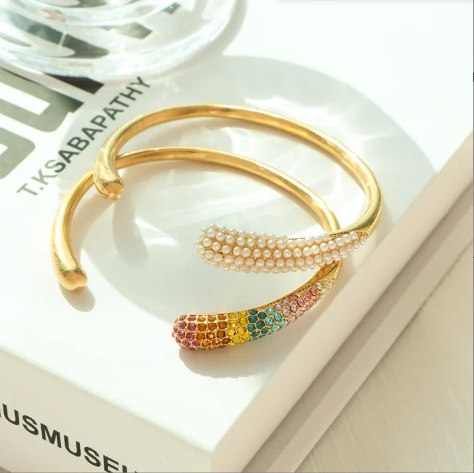 Coma Studded Kada- Gold