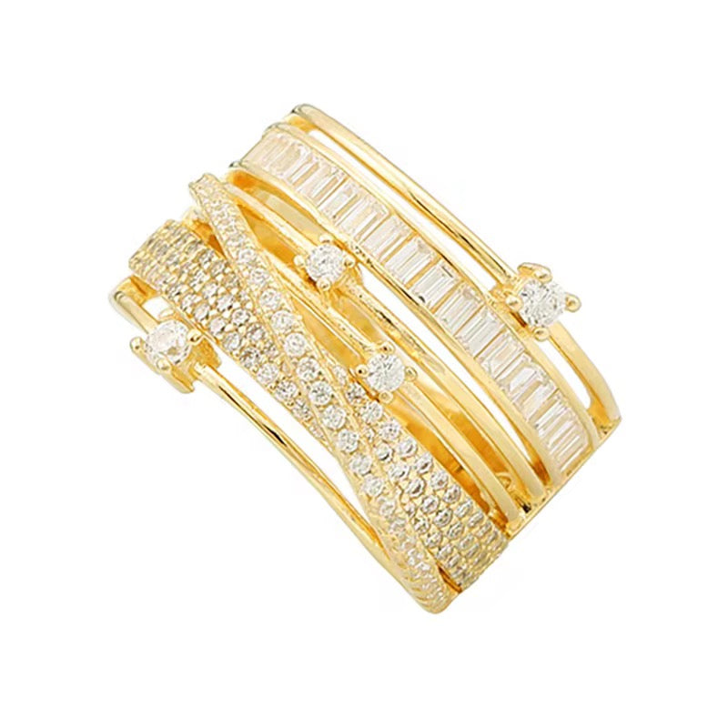 Ultimate Layered Ring- Silver & Gold