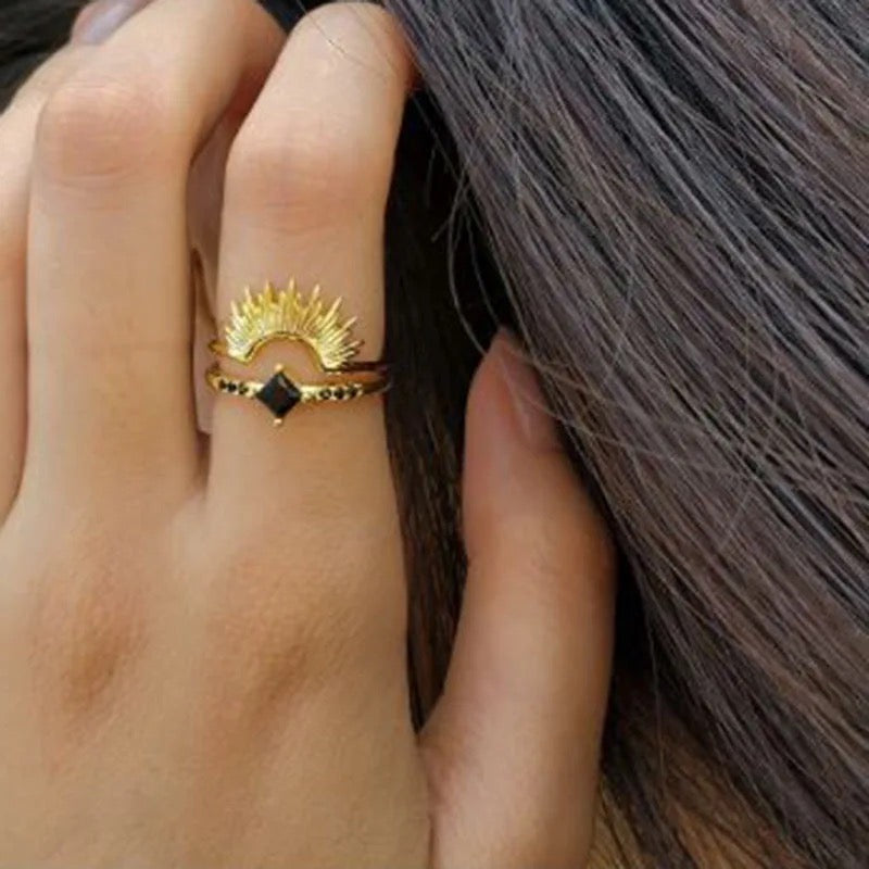 Small Sunrise Ring - Gold