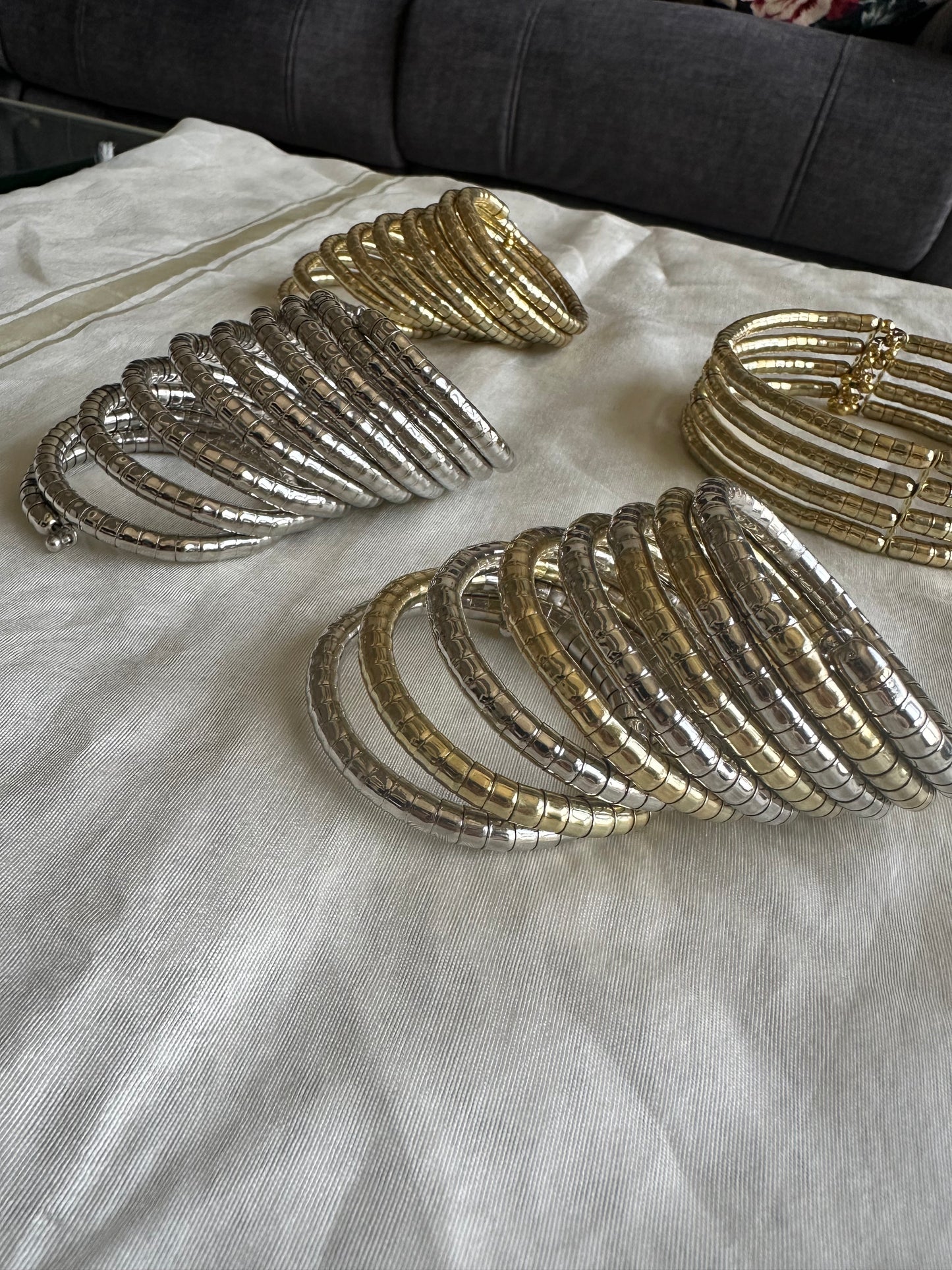 Sequin Bead Coil Warp Around Bracelet