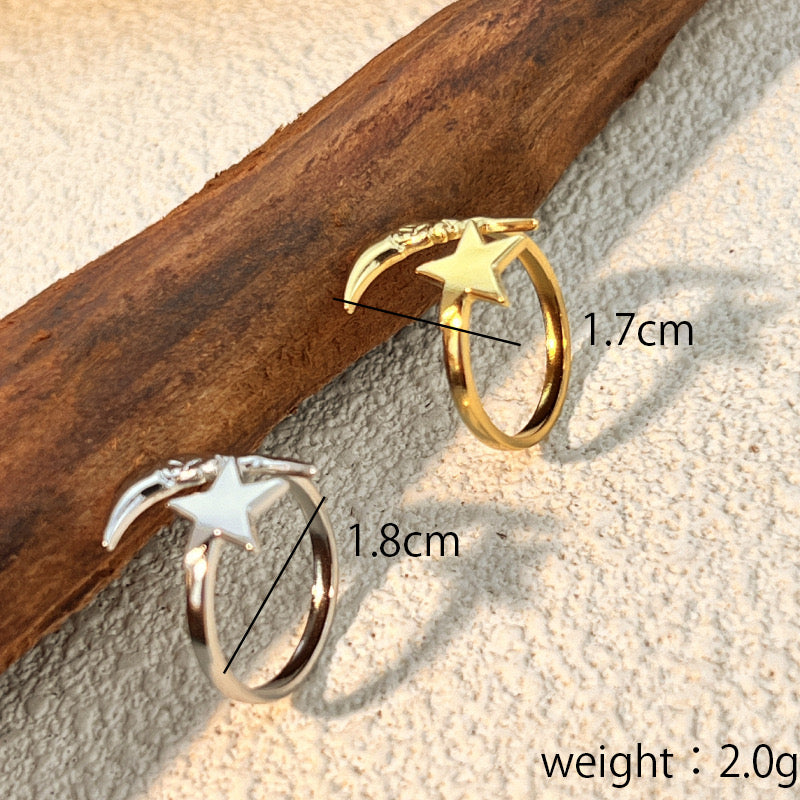 Moon Star SS Ring