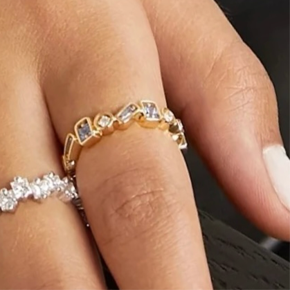 Uncut Eternity Sleek Ring