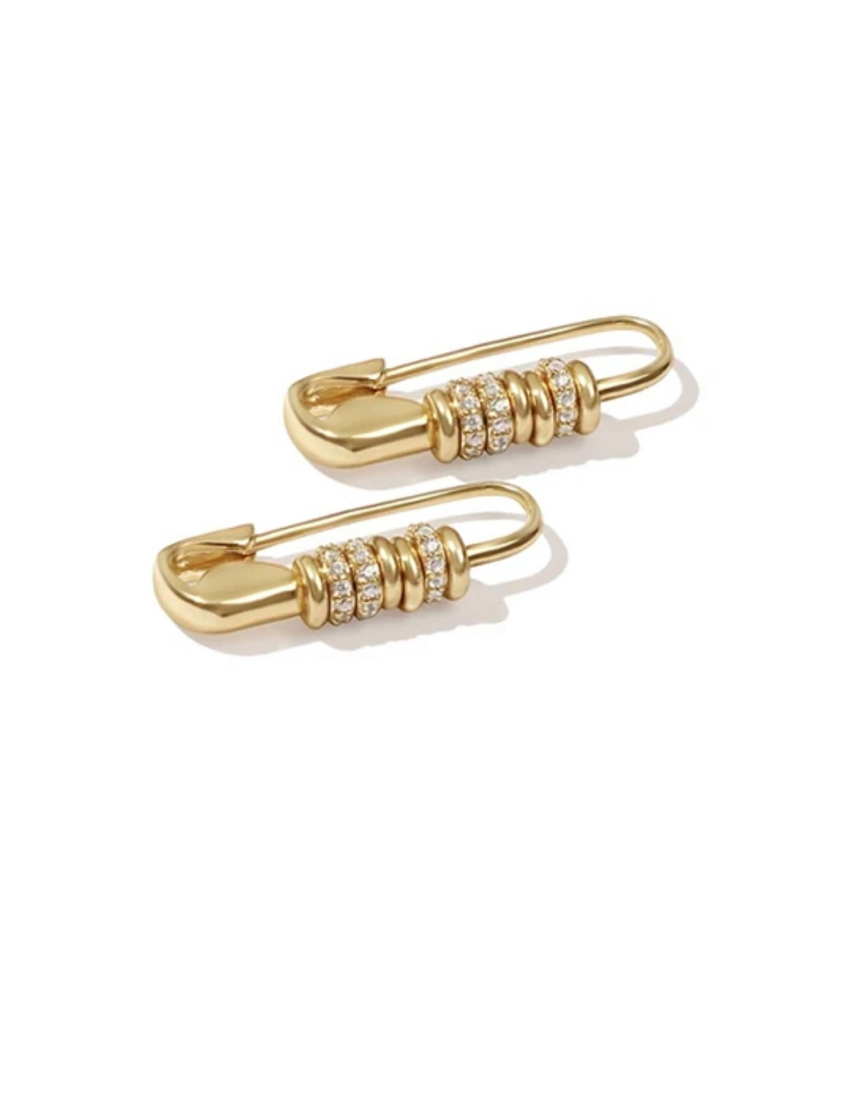 Studded Safety Pin Earring
