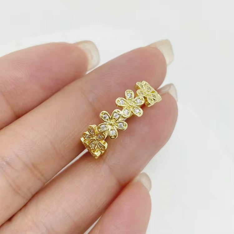 Floral Wreath Ring-Gold and Silver