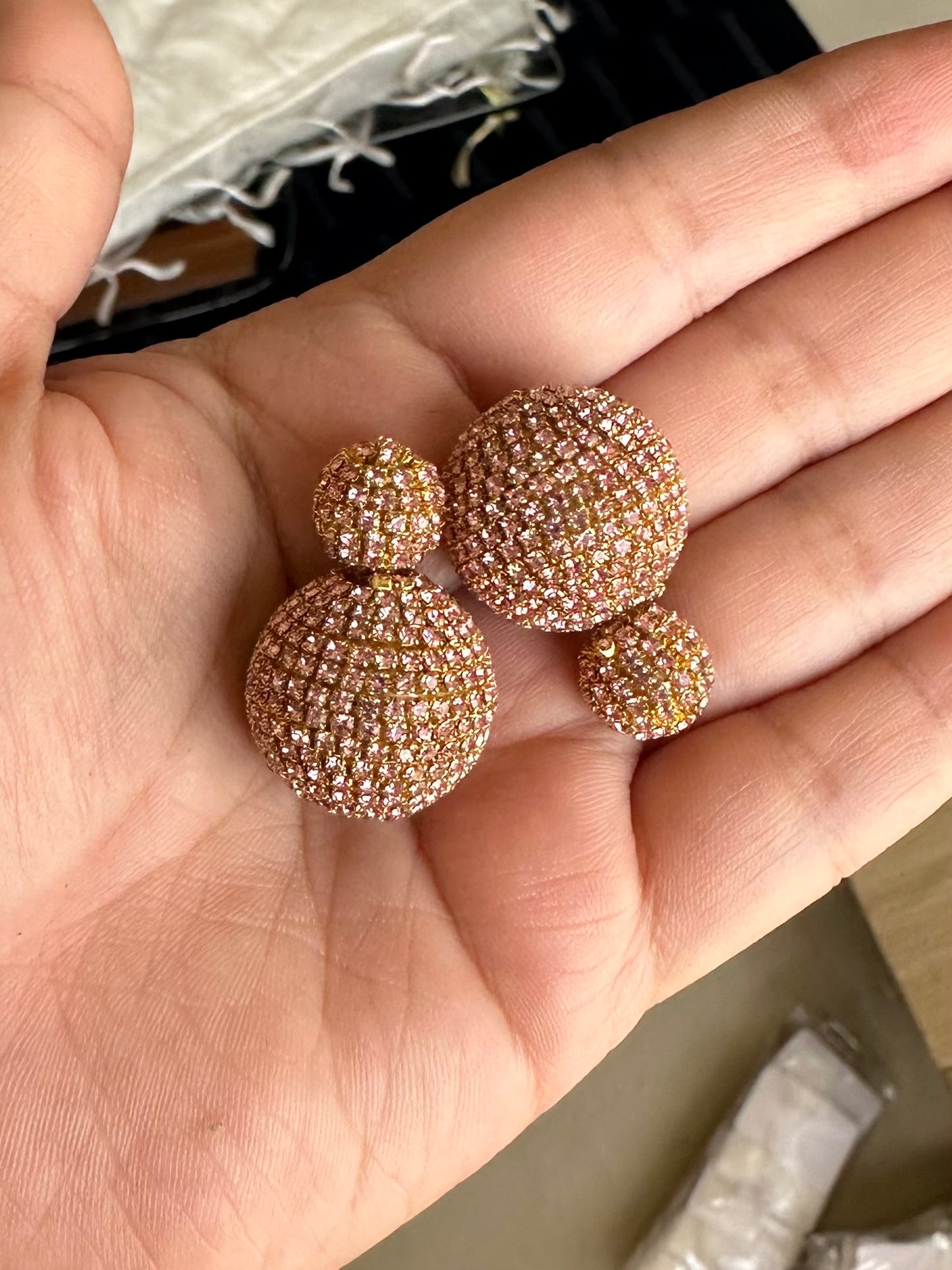 Glitter Sandwich Studs