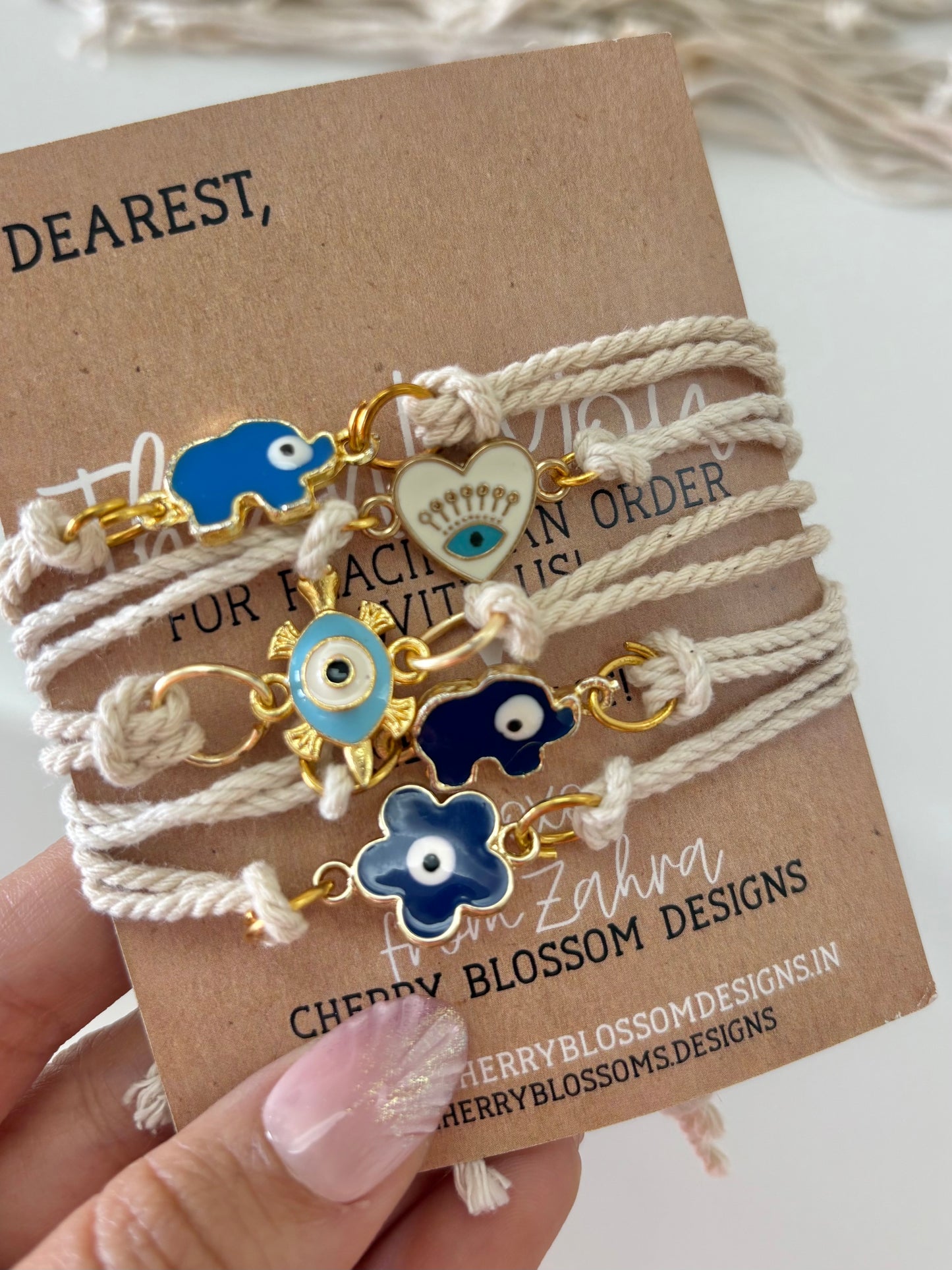 Evil Eye & Kids Rakhi Bracelets-5 Options