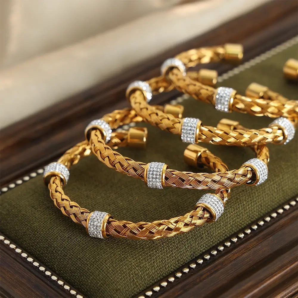 Studded Rope Kada Bracelet