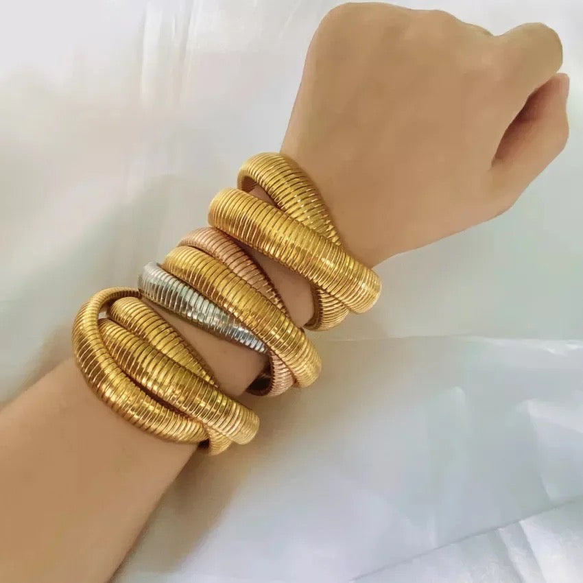Triple Cobra Intertwined Bracelet