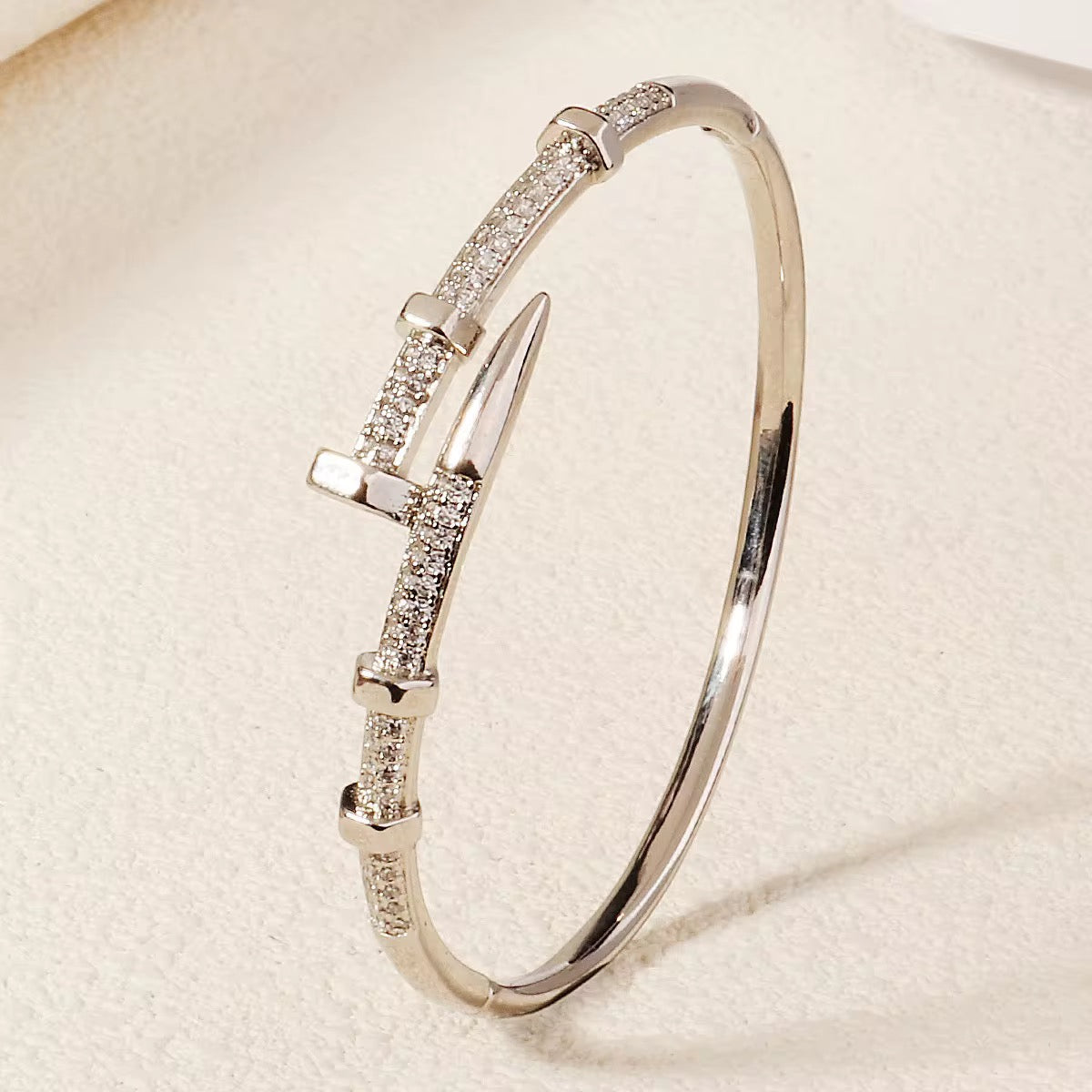 Nail Studded Bracelets-Silver & Gold Styles