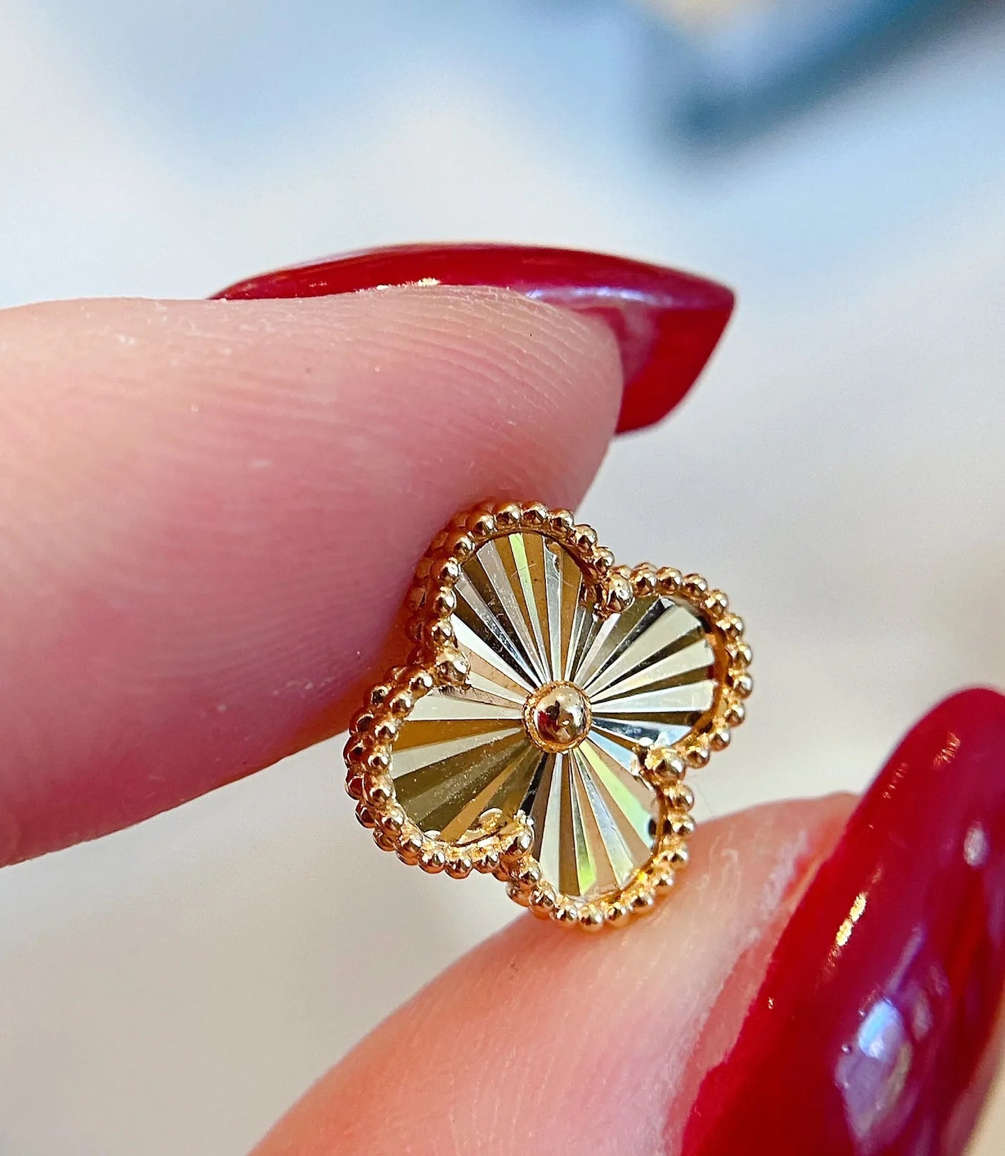 Clover Gold Studs
