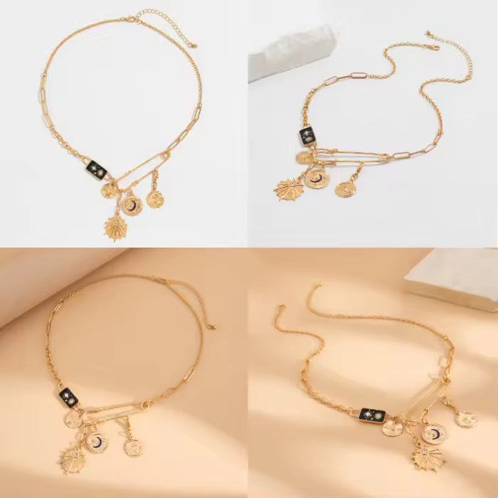 Black Star Charm Necklace