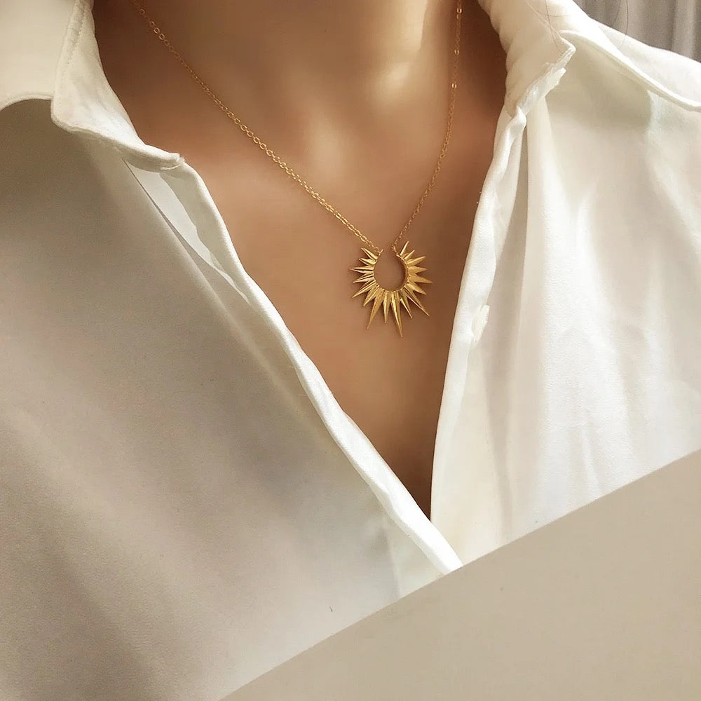Sun Rays SS Necklace