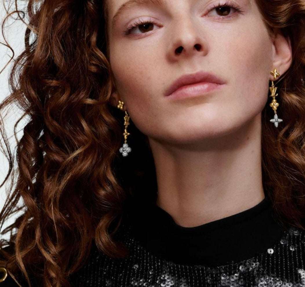 Clover Flower Dangler Earrings