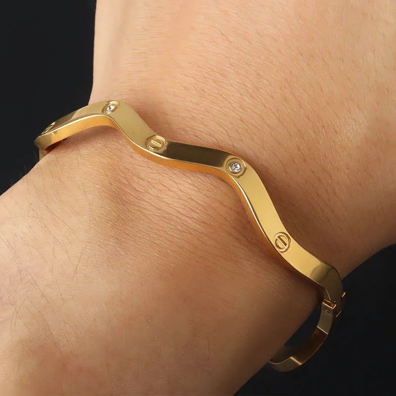 Diamond Band SS Bracelets-3 Types