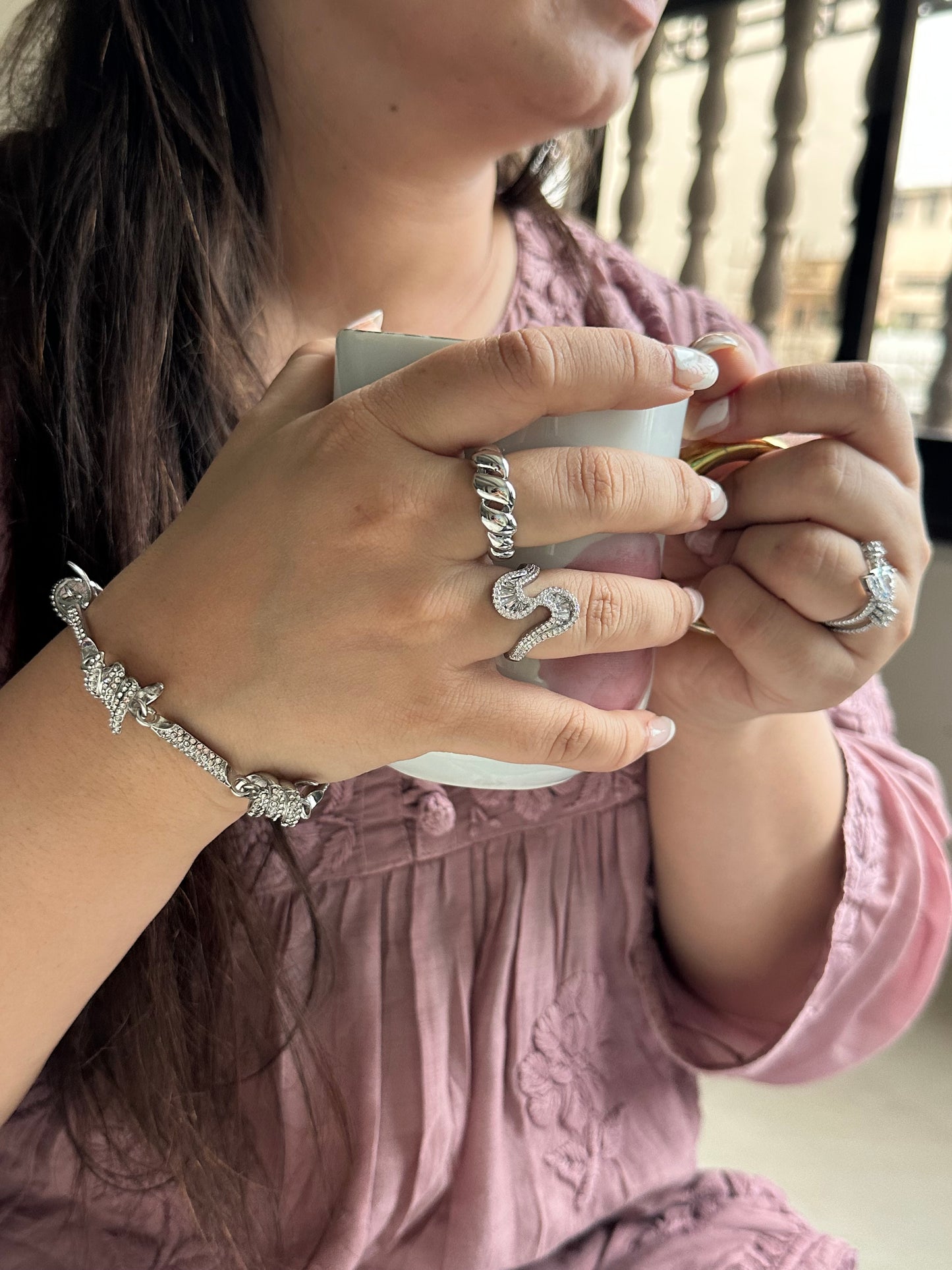 Live Wire Silver Bracelet