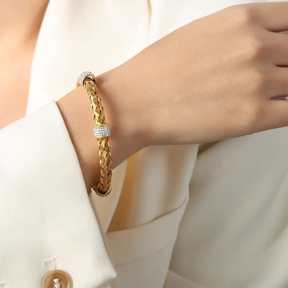 Studded Rope Kada Bracelet