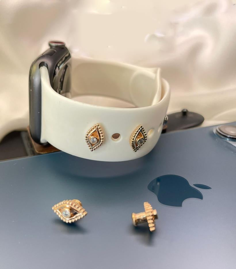 Evil Eye Watch Band Botton Charm