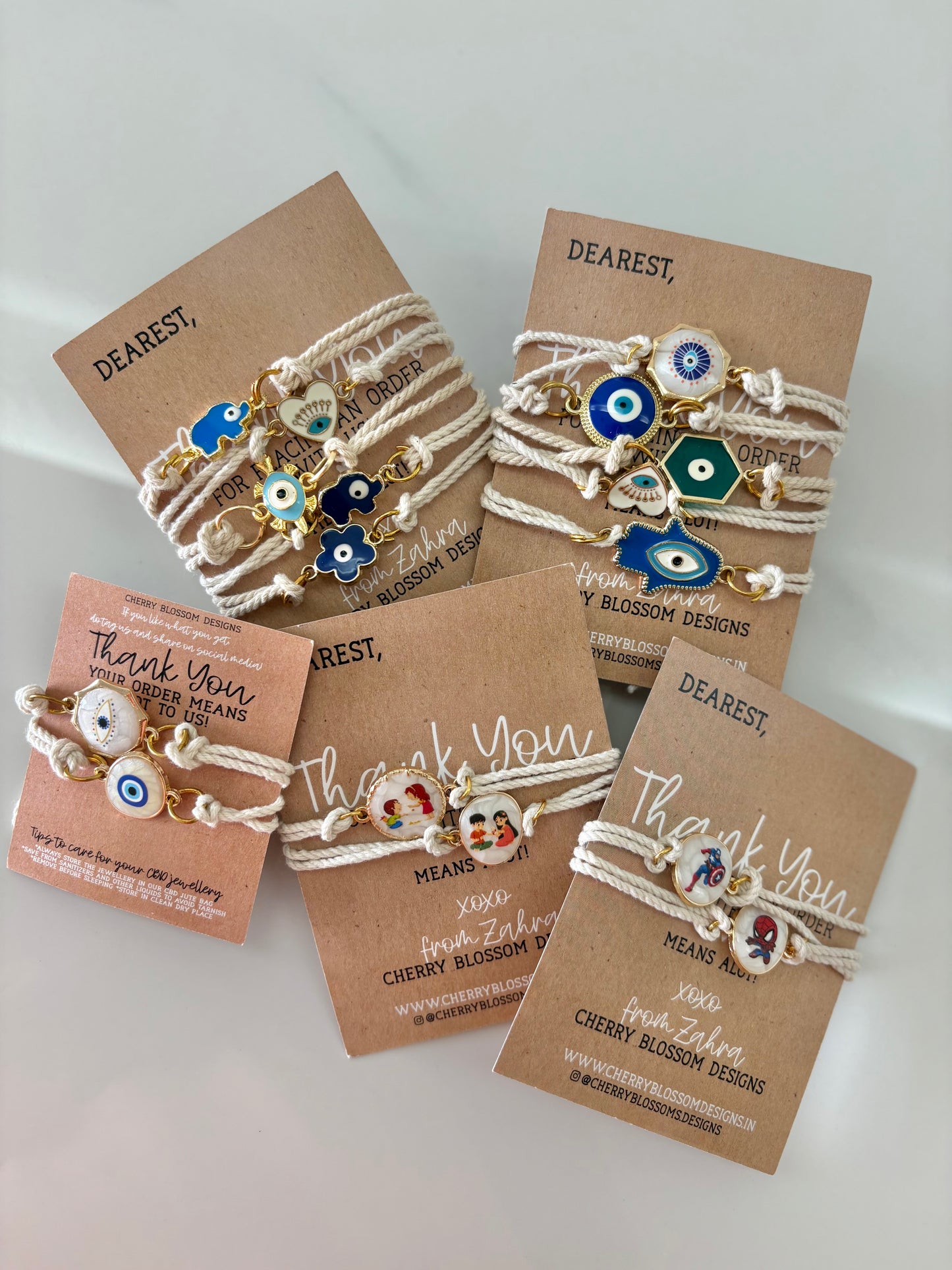 Evil Eye & Kids Rakhi Bracelets-5 Options