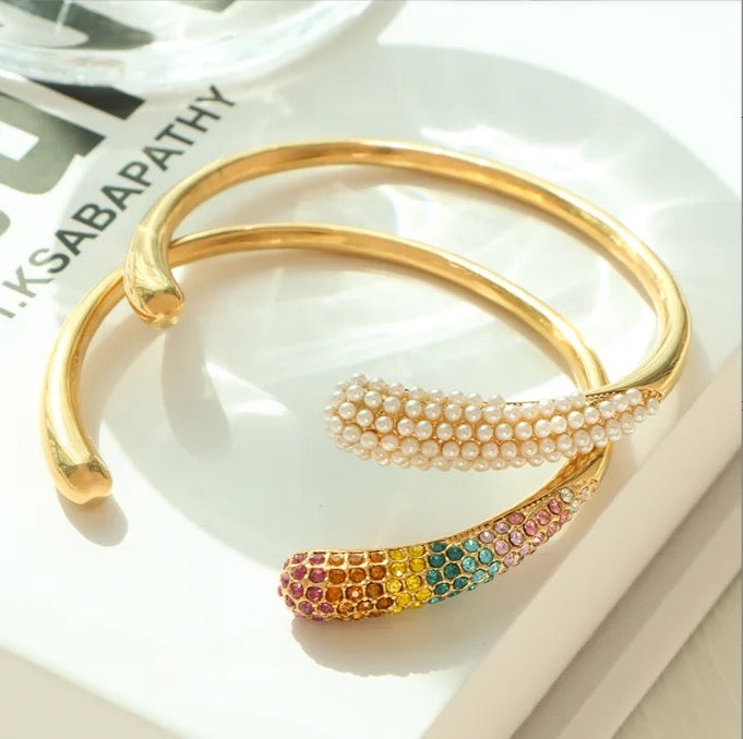 Coma Studded Kada- Gold