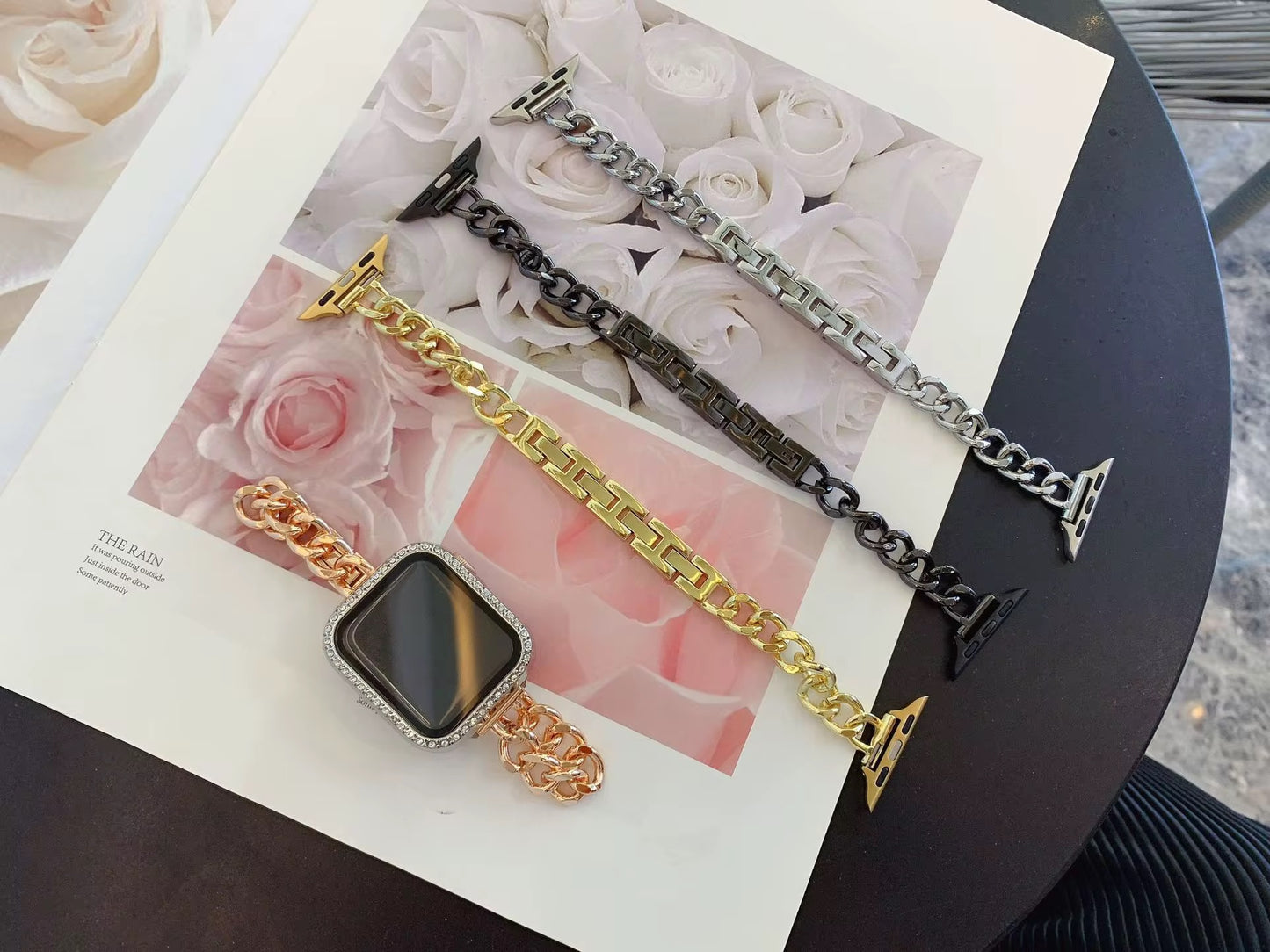 Metal Chain Apple Watch Straps/ Bands-3 Colors