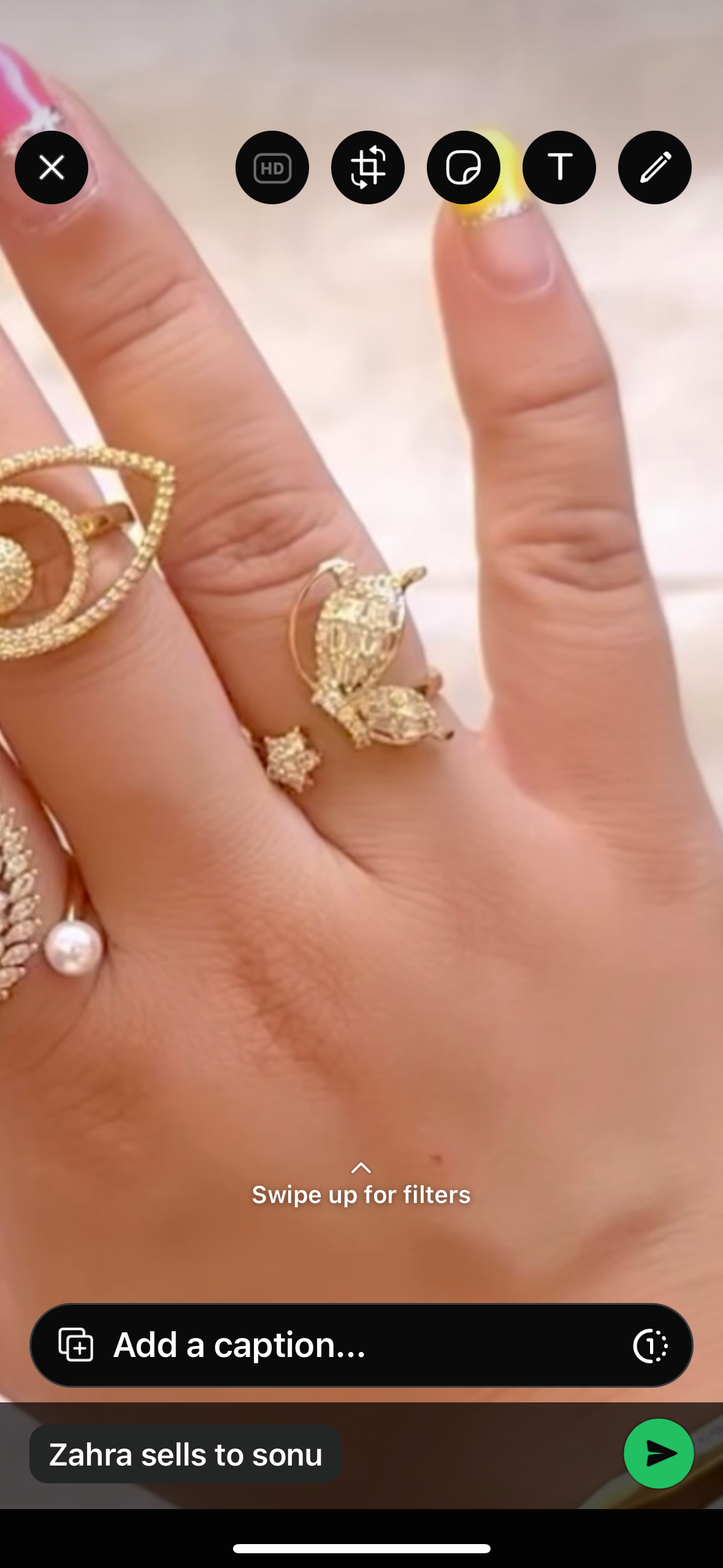 Studded Butterfly Rings