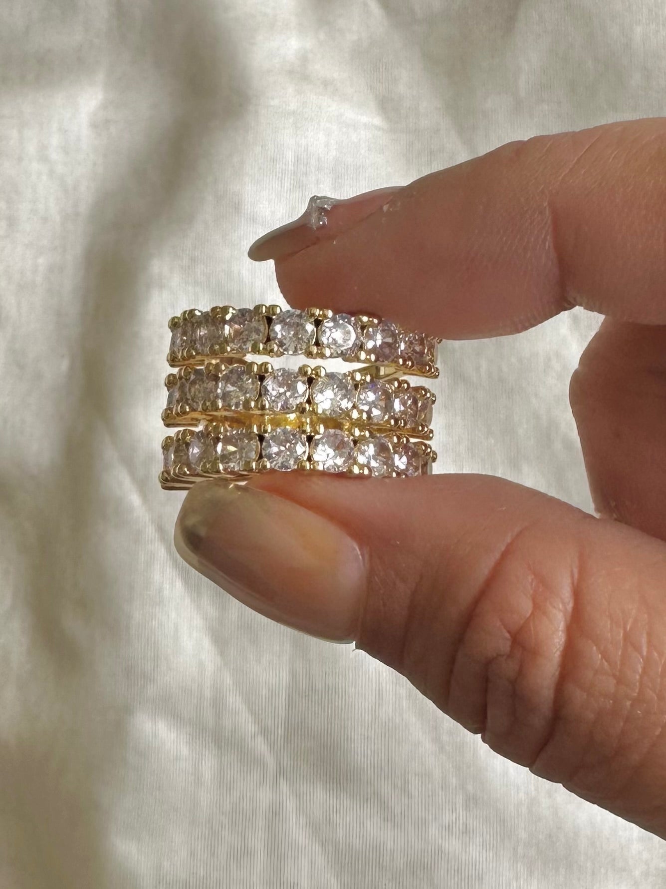 Three Layer Eternity Ring