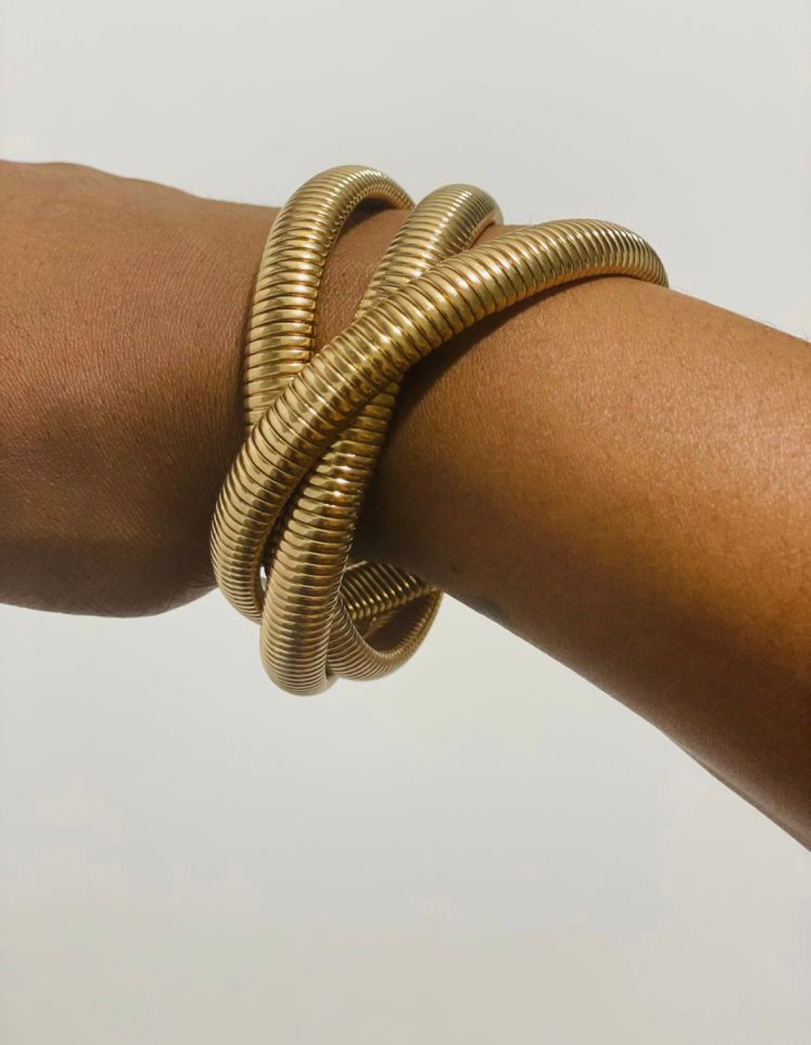 Gold Cobra Bracelet-10mm