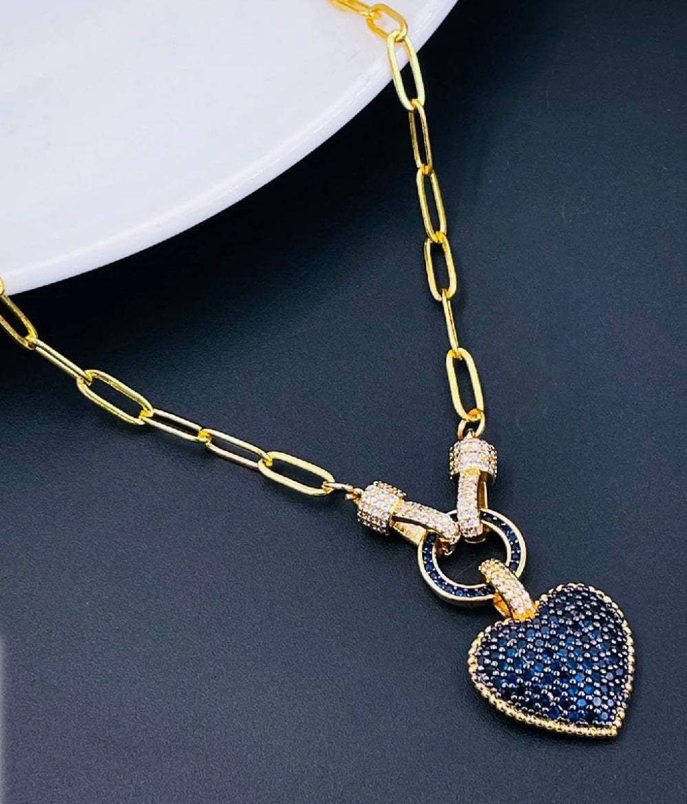 Heart Studded Executives Necklace
