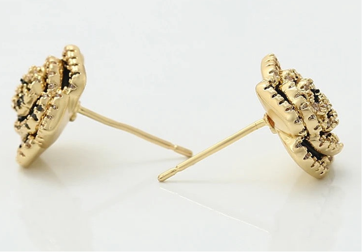 Rose F&B Dangler Earrings