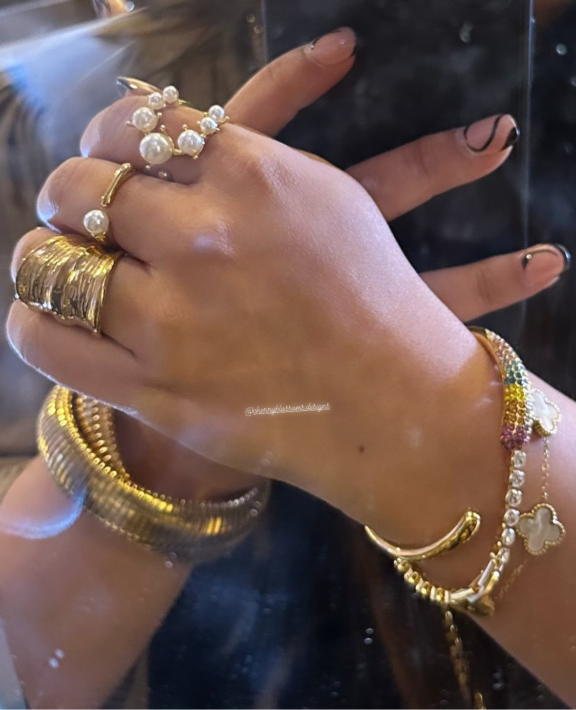 Egyptian Statement Ring - Gold