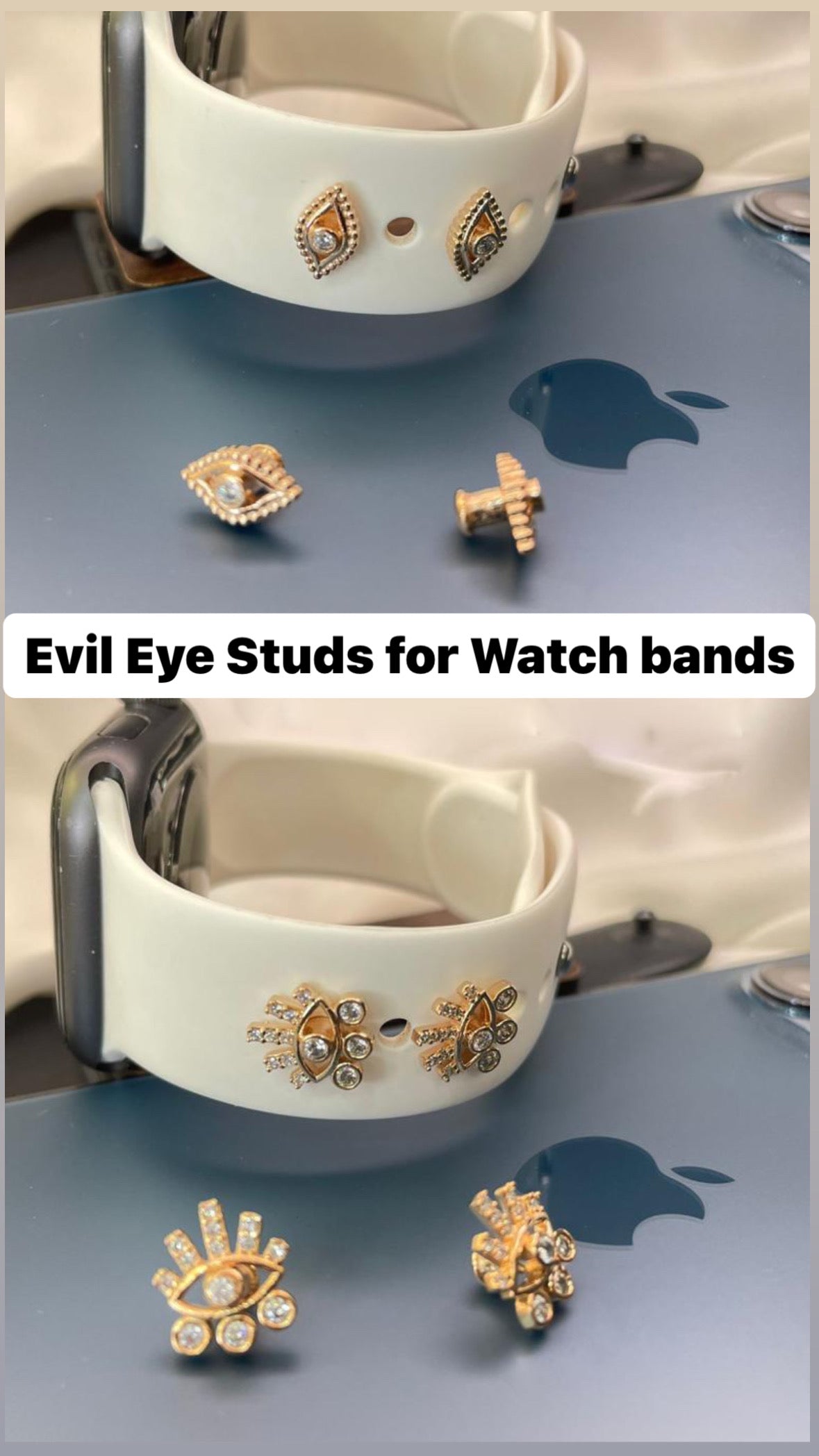 Evil Eye Watch Band Botton Charm