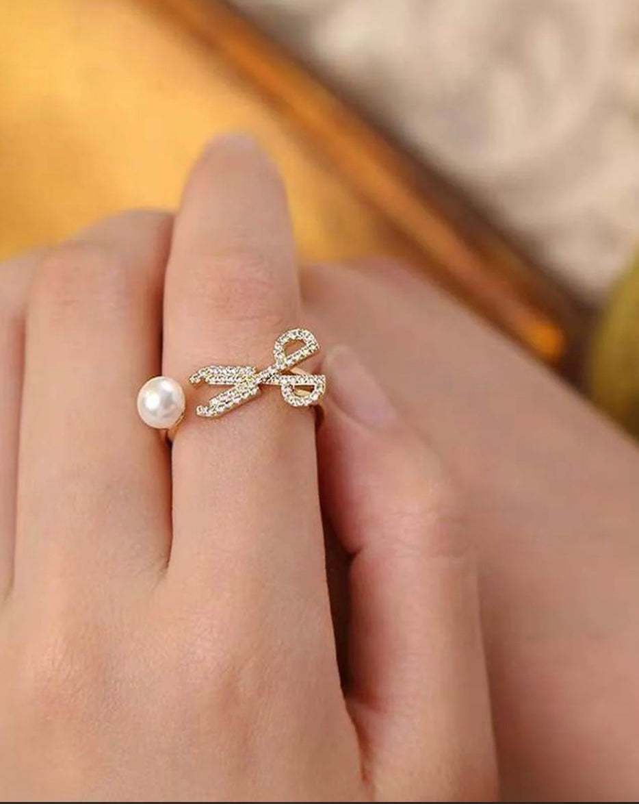 Fancy Pearl Rings- 2 Designs