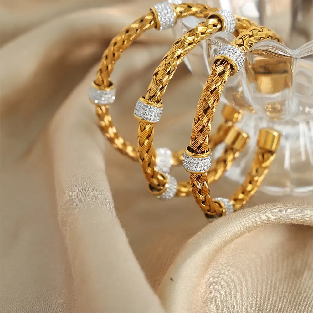Studded Rope Kada Bracelet