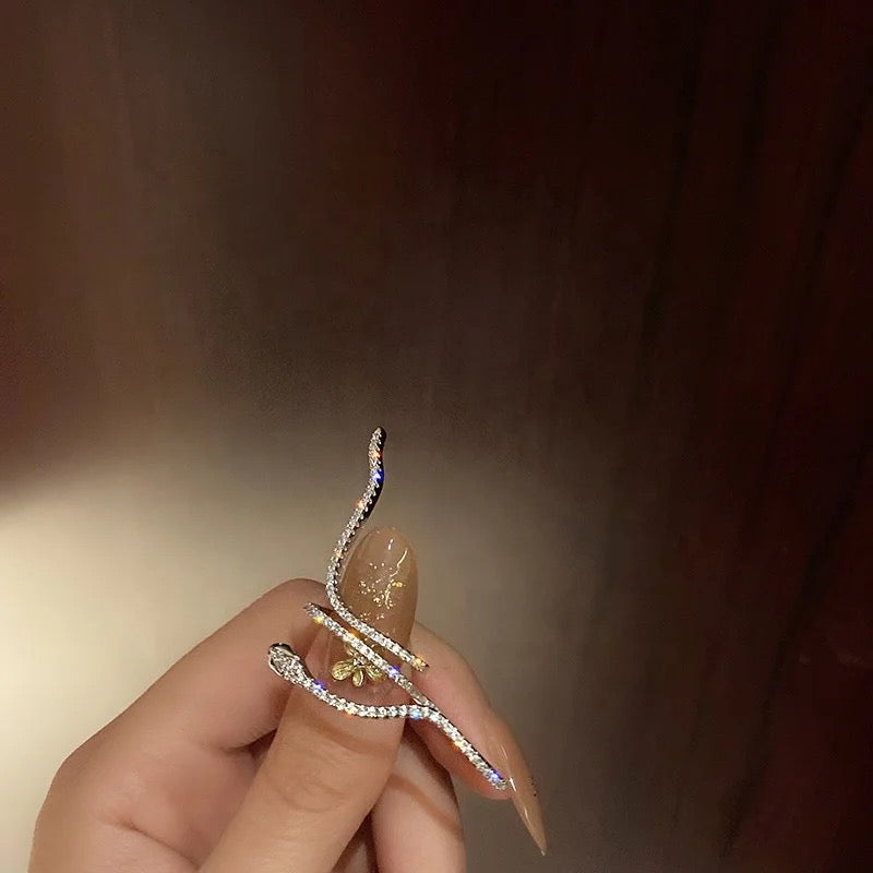 Slithering Snake 2 Finger Ring-2 Colors