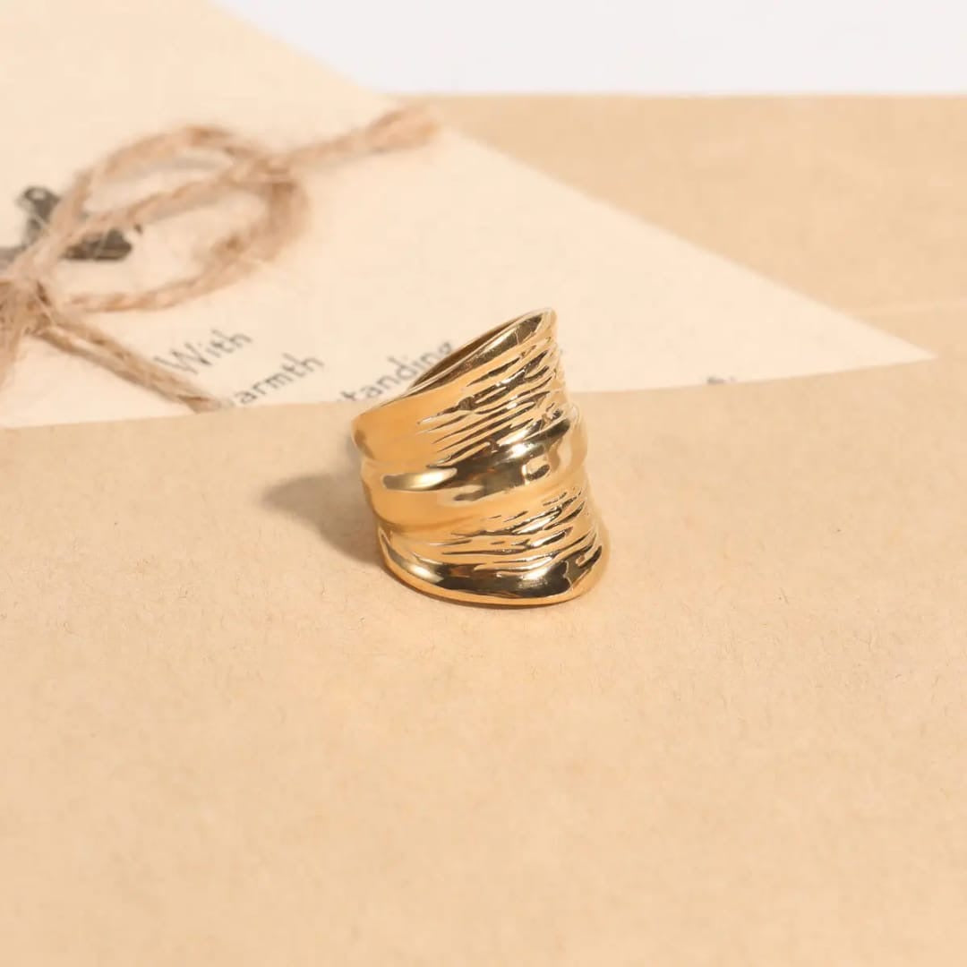 Egyptian Statement Ring - Gold