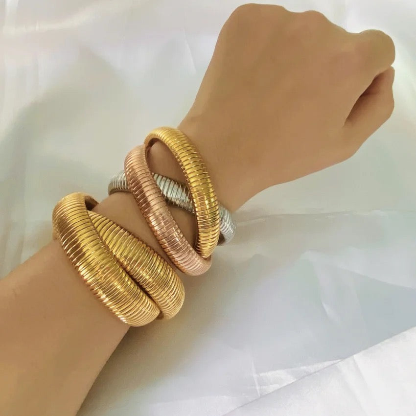 Triple Cobra Intertwined Bracelet