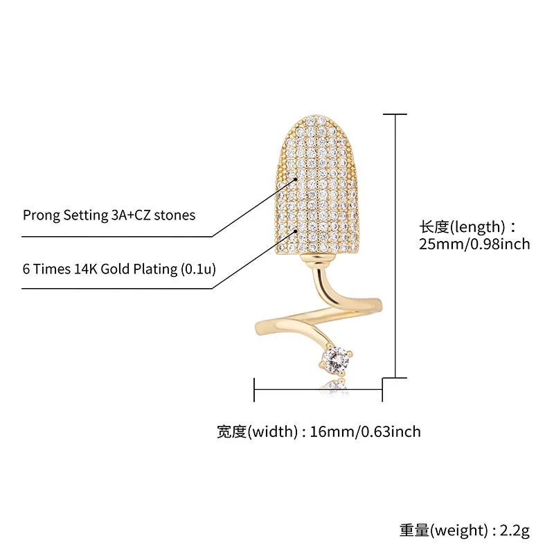 Trending Nail Rings (Single pc)-5 Designs