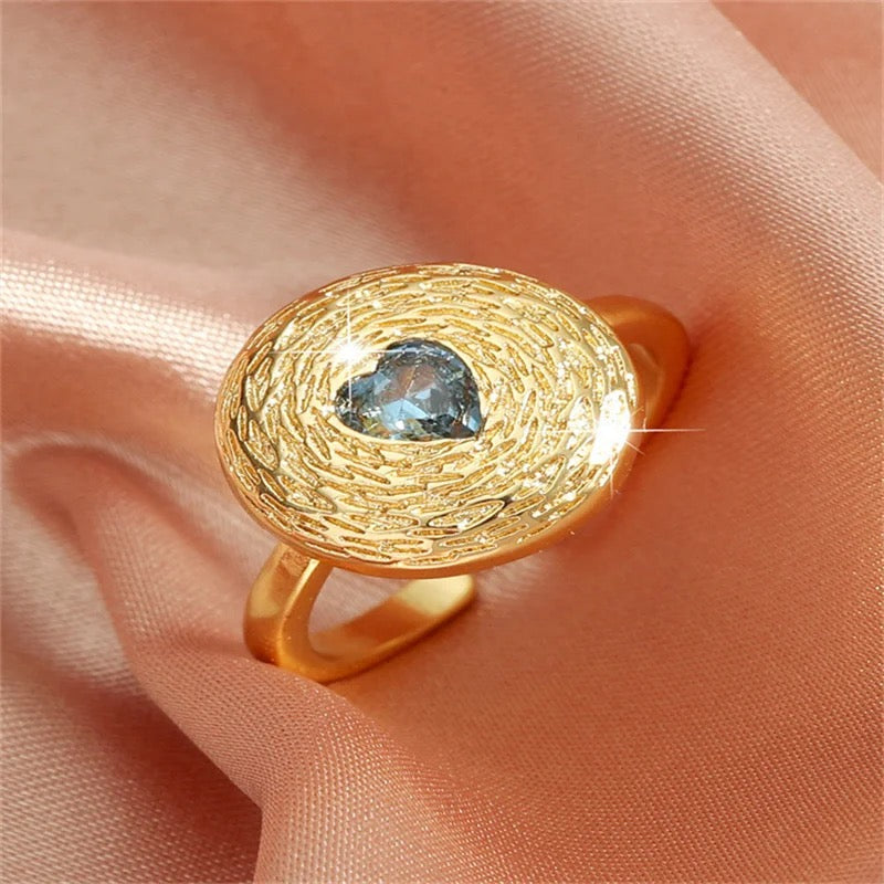 Hammer heart Rings-3 Colors
